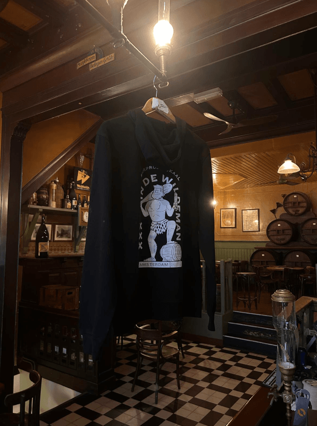 In De Wildeman Zwarte Hoodie